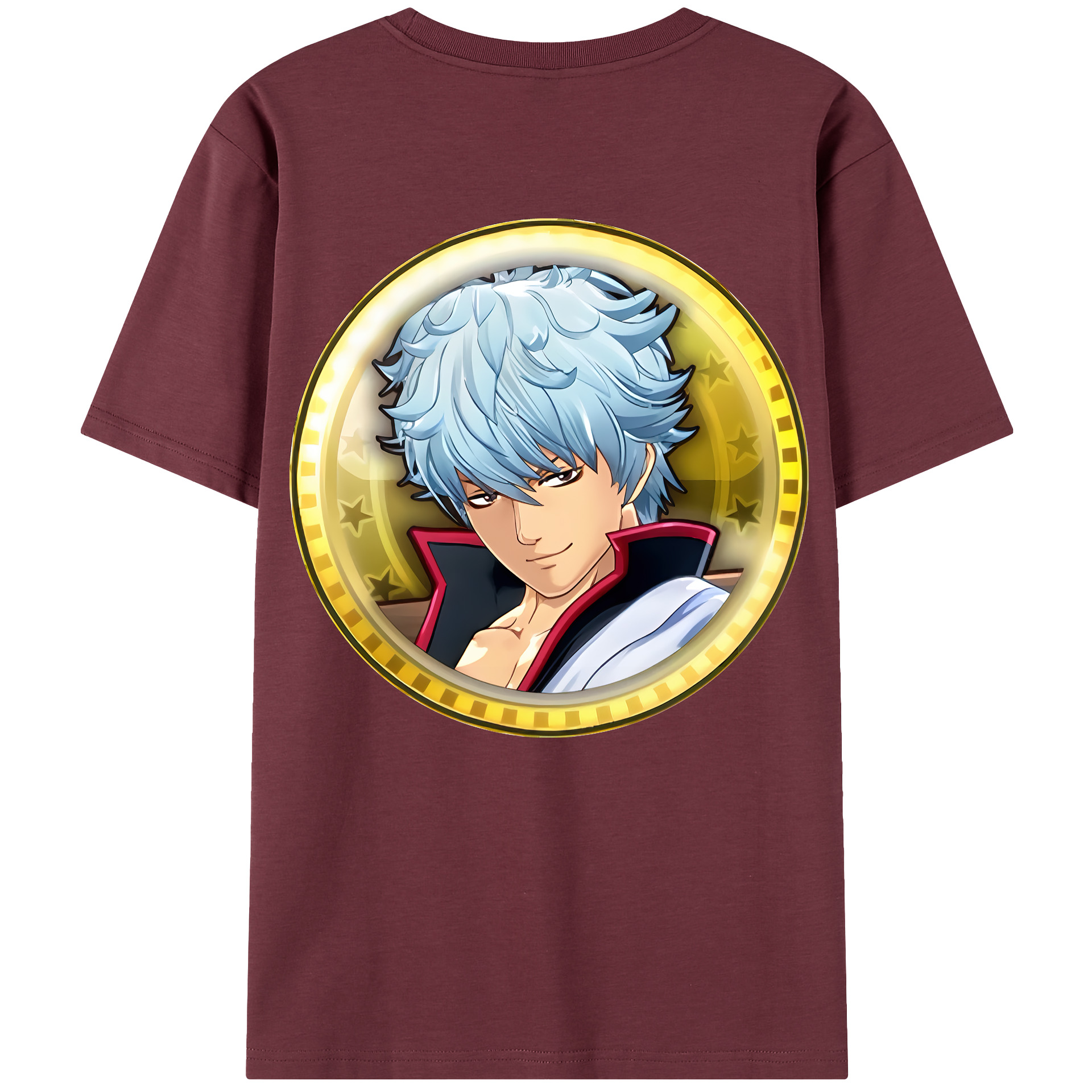 （画像用） ぎんたま 坂田銀時（さかたぎんとき） 神楽 志村新八（しむら しんぱち） GINTAMA Sakata Gintoki Kagura Shimura Shinpachi 綿100％半袖Tシャツ（背面プリント）